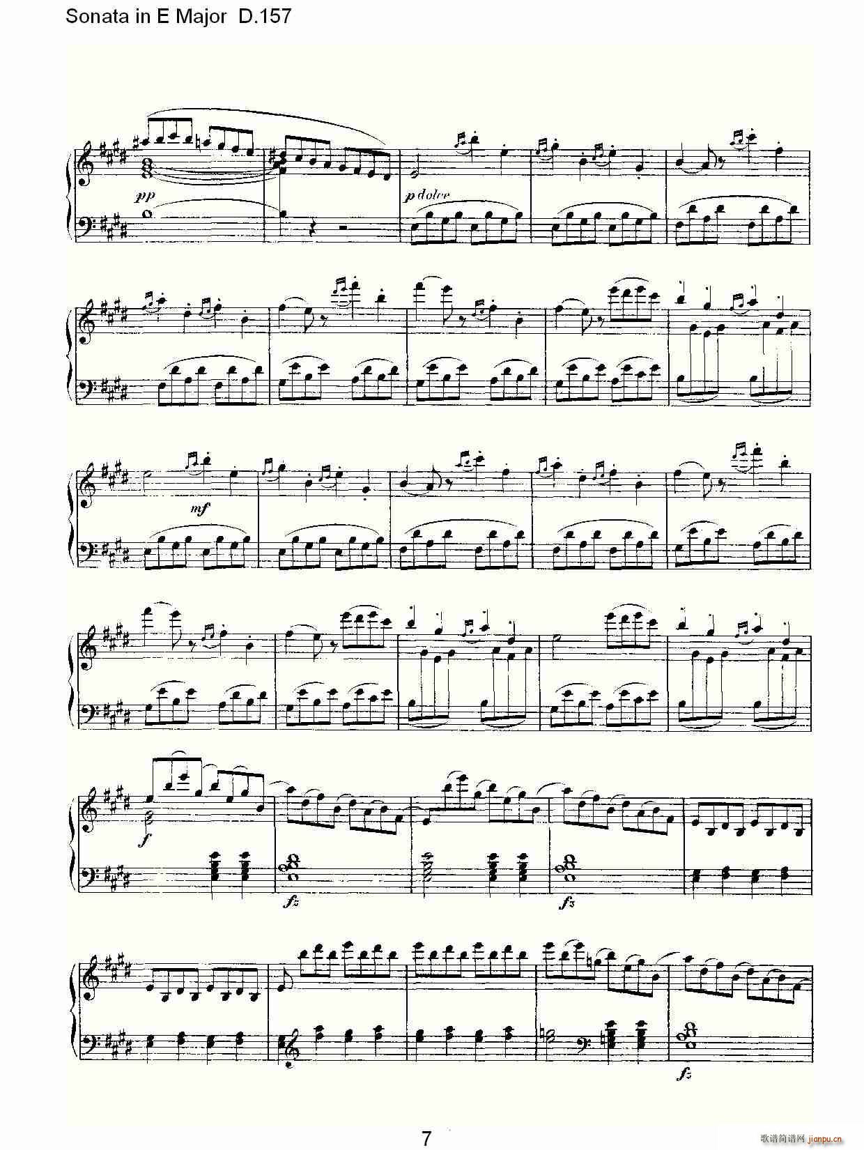 Sonata in E Major D.157(ʮ�ּ�����)7