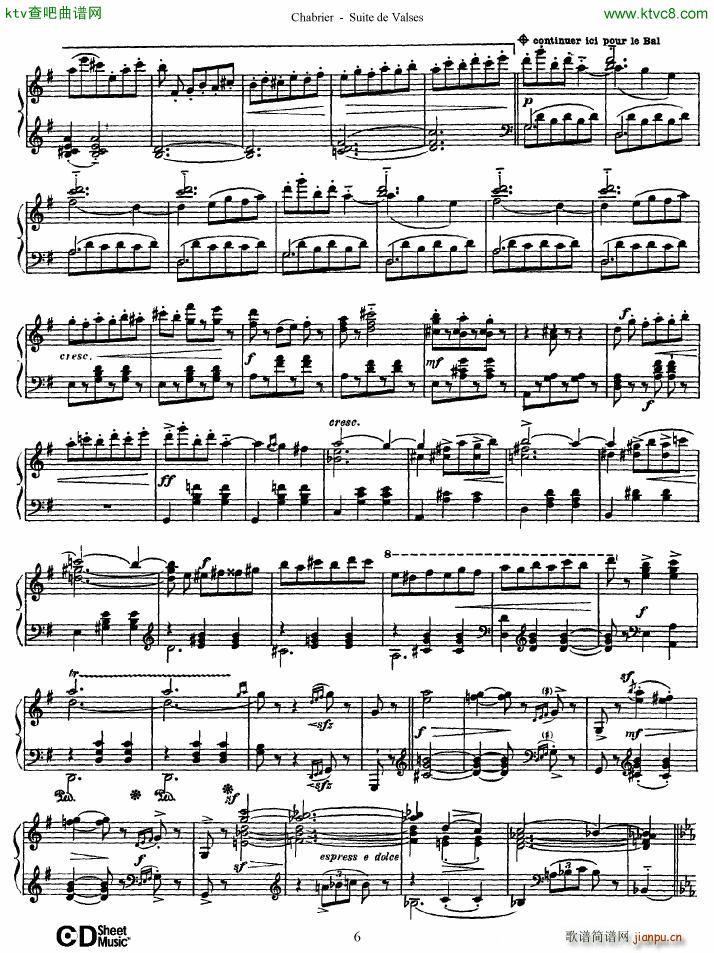 Chabrier Suite de Valses(����V)6