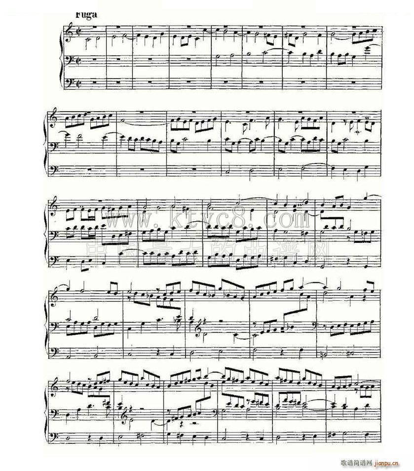 Prelude and Fugue in C Major BWV 545 ���L(f��ng)���V(ʮ�ּ�����)3