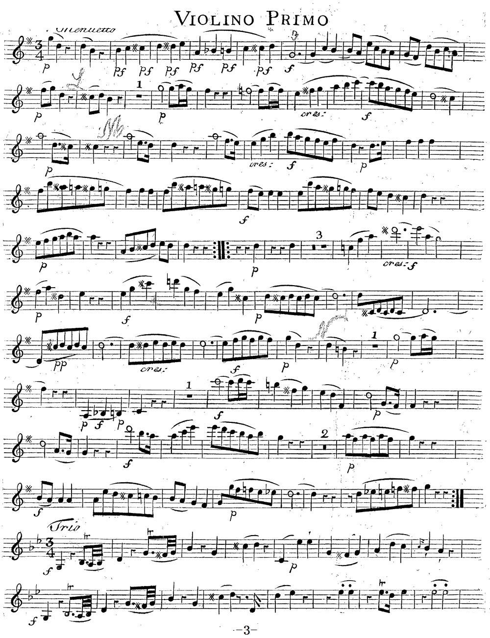 Mozart Quartet No 14 in G Major K 387 Violin 1(ʮ�ּ�����)3