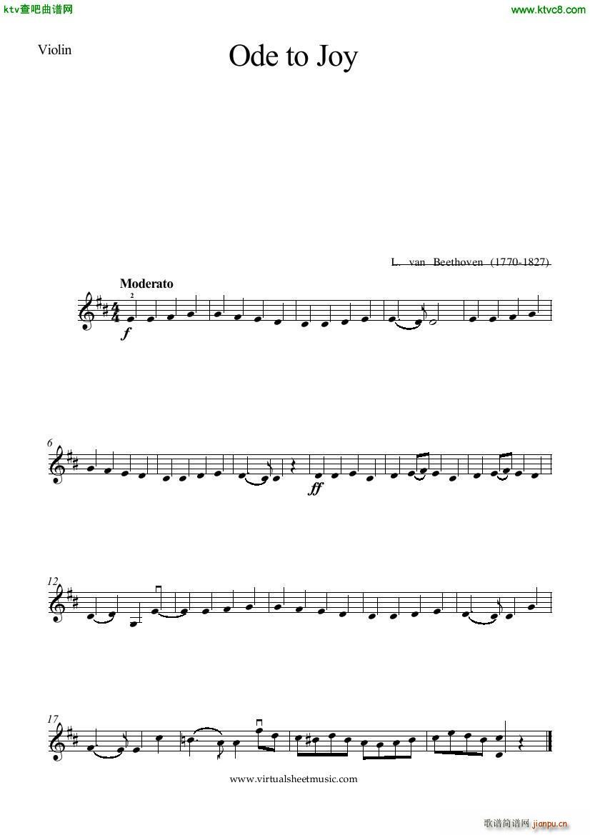 Beethoven op xx Ode to Joy vn pno(����V)3
