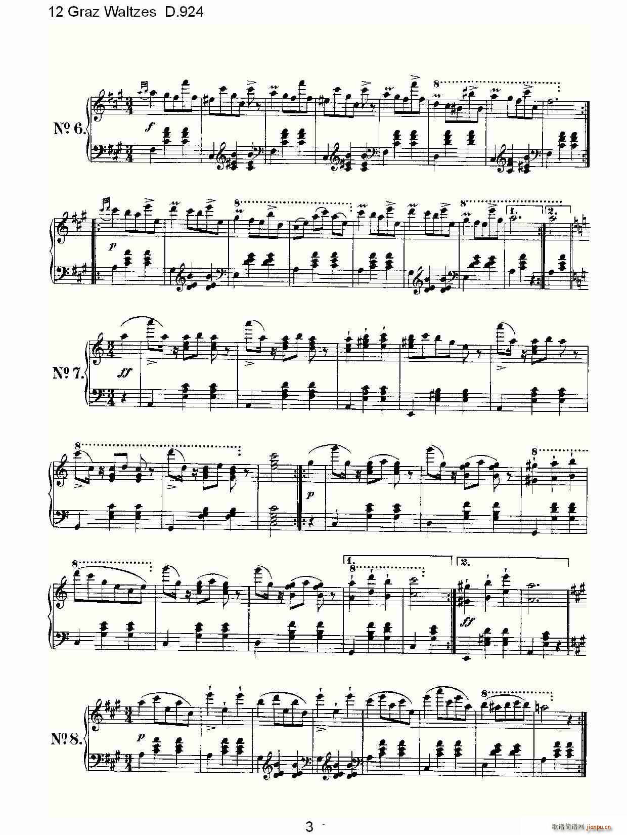 12 Graz Waltzes D.924(ʮ�ּ�����)3