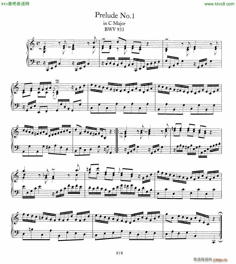 Bach JS BWV 933 938 6 Preludes(����V)1