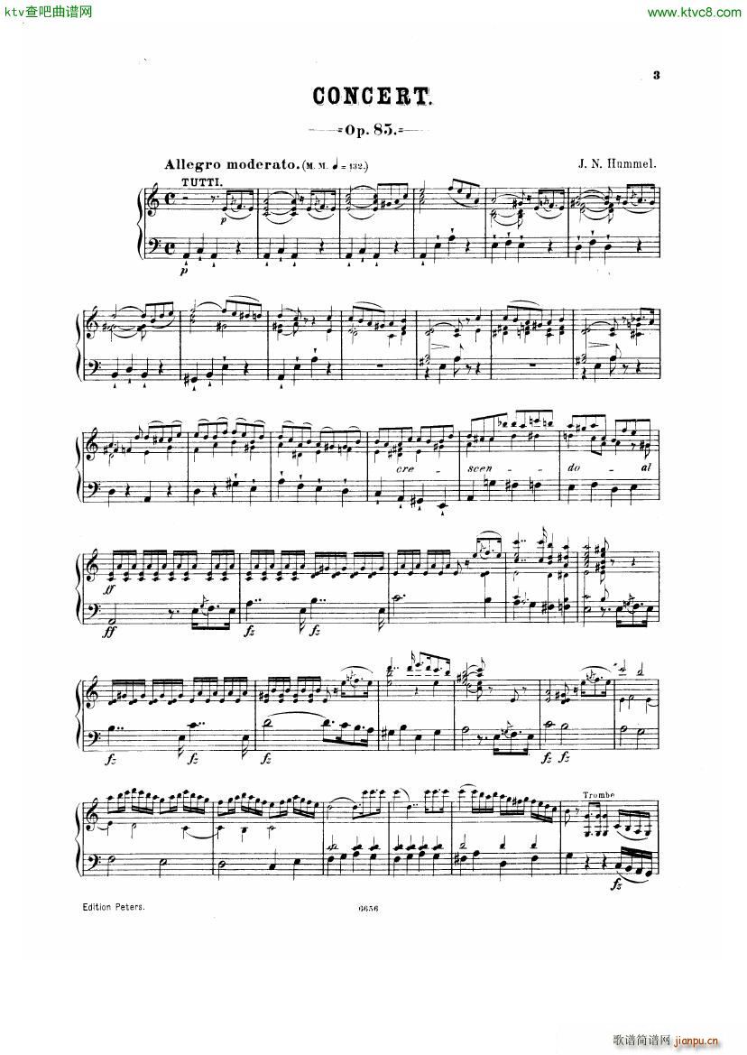 hummel op85 Klavierkonzert Nr1(����V)1