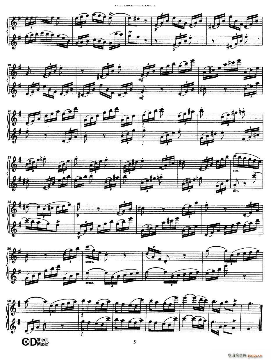 Six Duets 6�׶����� 1(���V)5