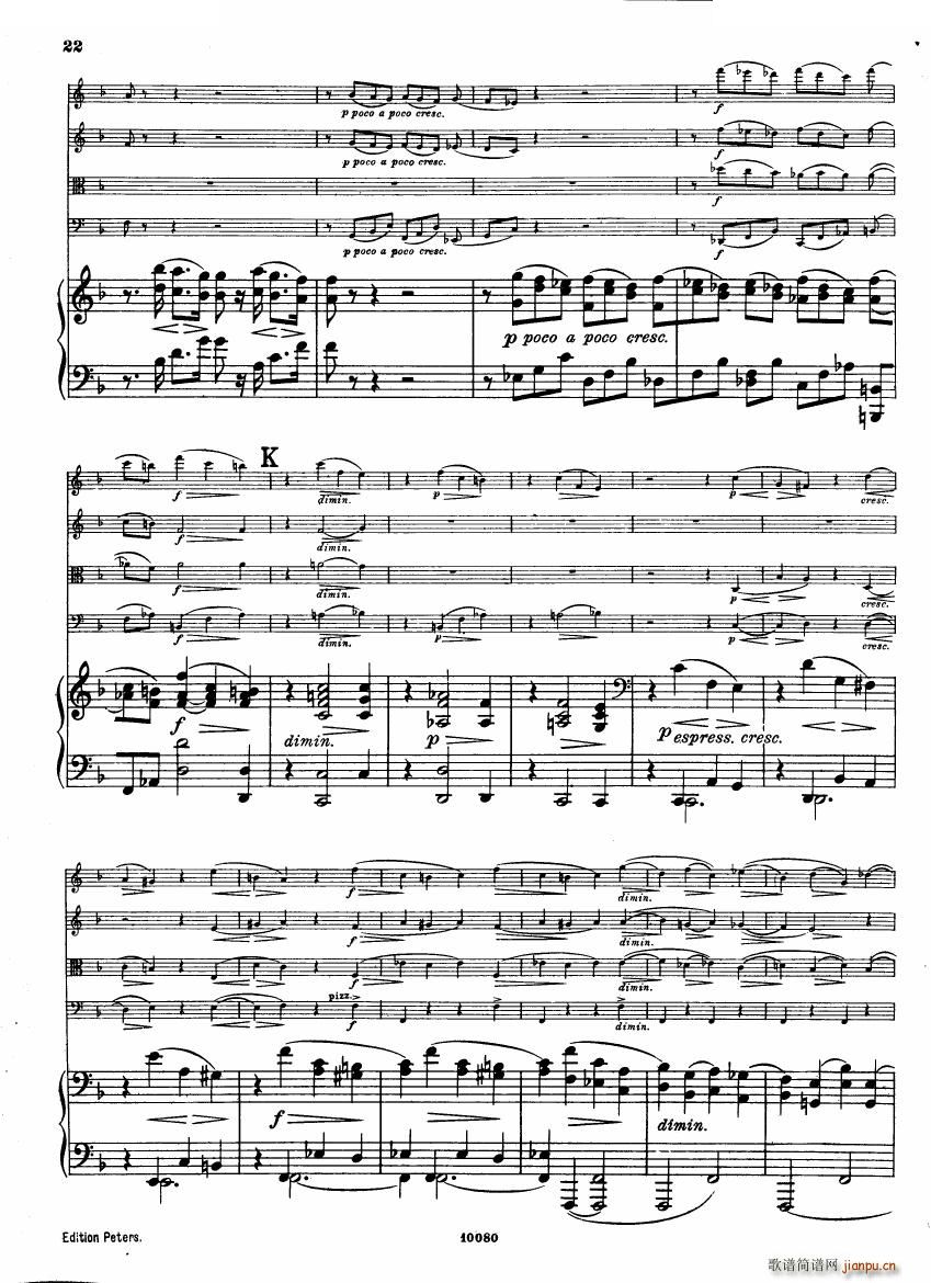Brahms op 34 Piano Quintet f minor score һ(����V)21