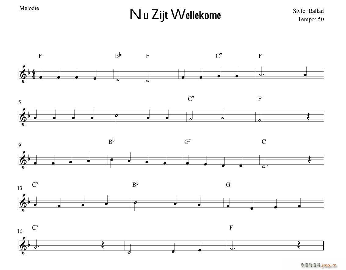 Nu Zijt Wellekome(������V)1