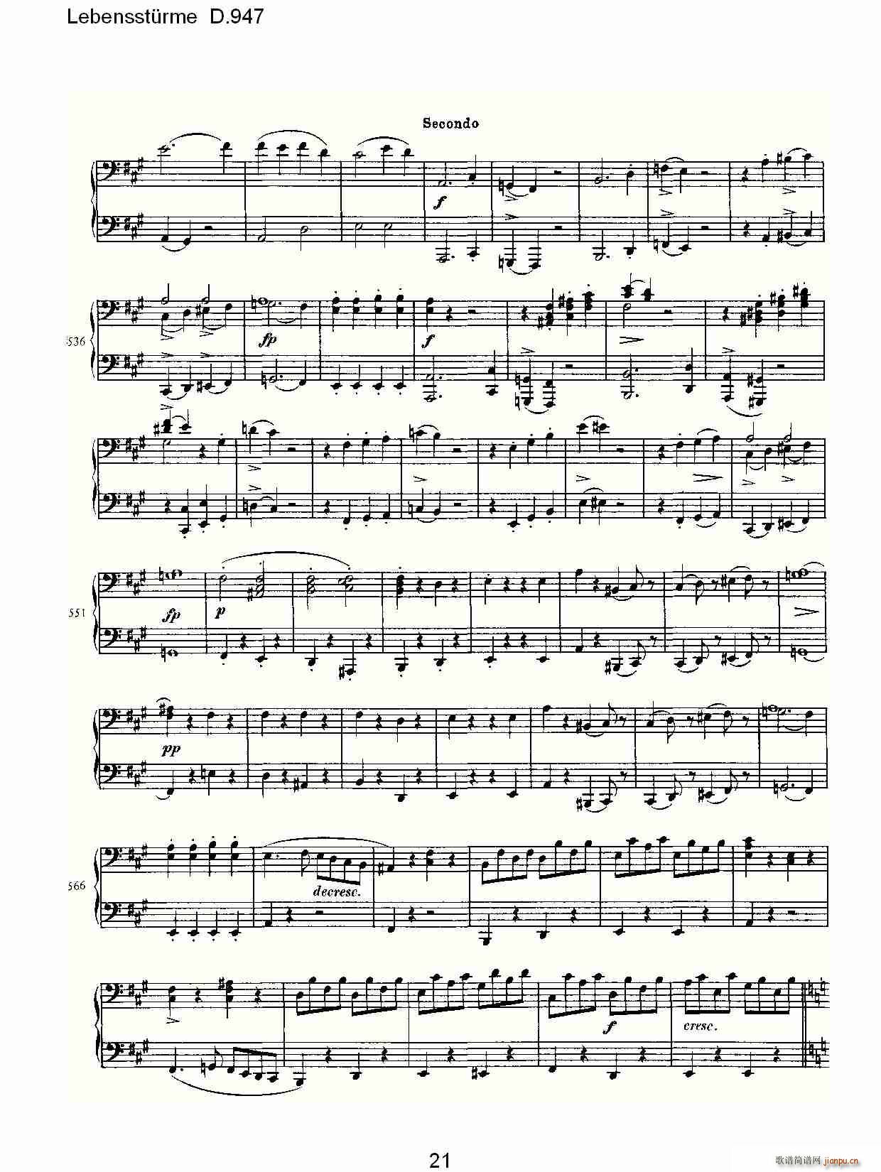 Lebensst��rme D.947(ʮ�ּ�����)21