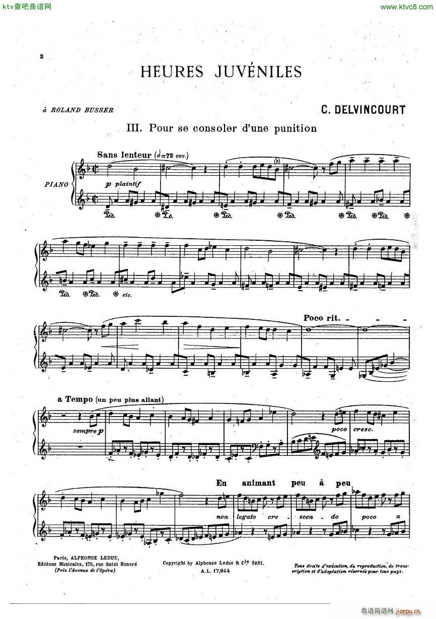 Delvincourt Heures juveniles No5 missing(����V)5