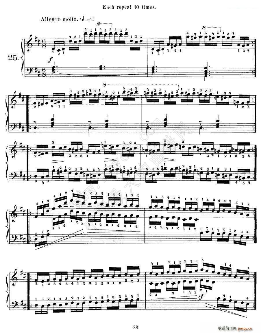 Czerny 40 Daily Exerci Op 337 20 25 40���ճ�Ӗ����(����V)6