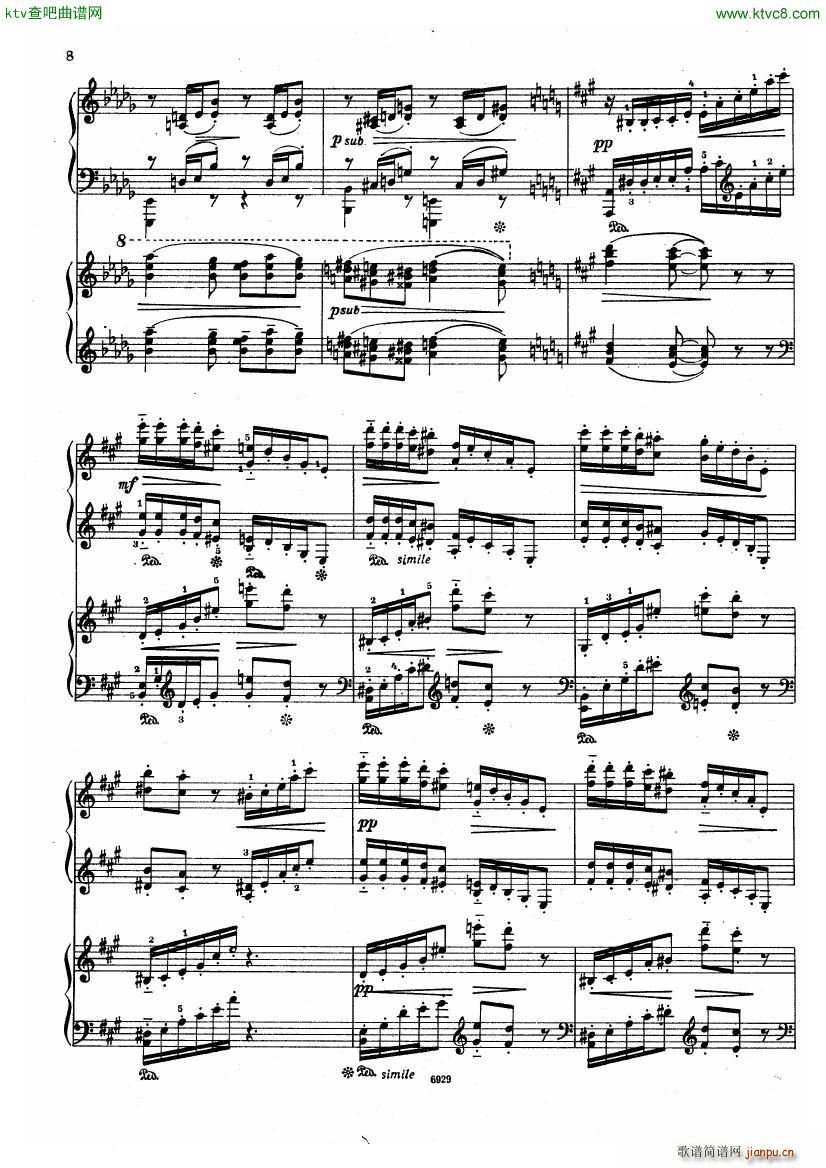 Guastavino Romance For 2 Pianos(����V)13