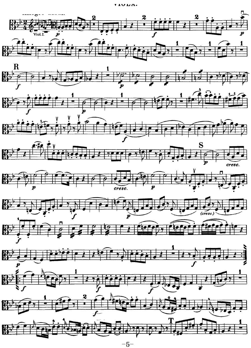 Mozart Quartet No 17 in Bb Major K 458 Viola(ʮ�ּ�����)5