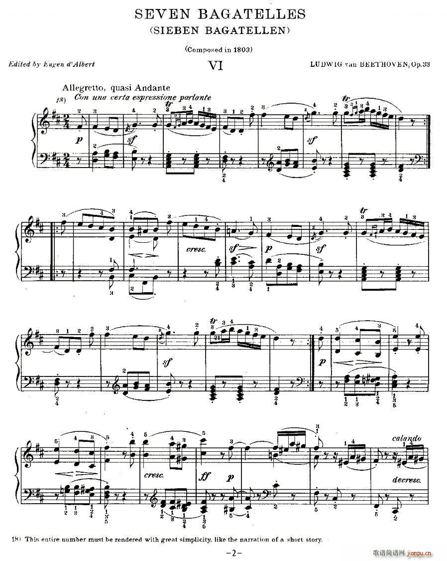 ؐ������СƷ Bagatelles Op 33 ֮��(����V)1