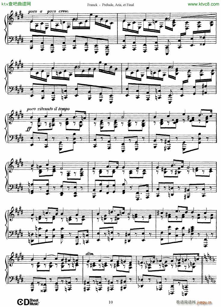 Franck Pr��lude Aria et Final(����V)10