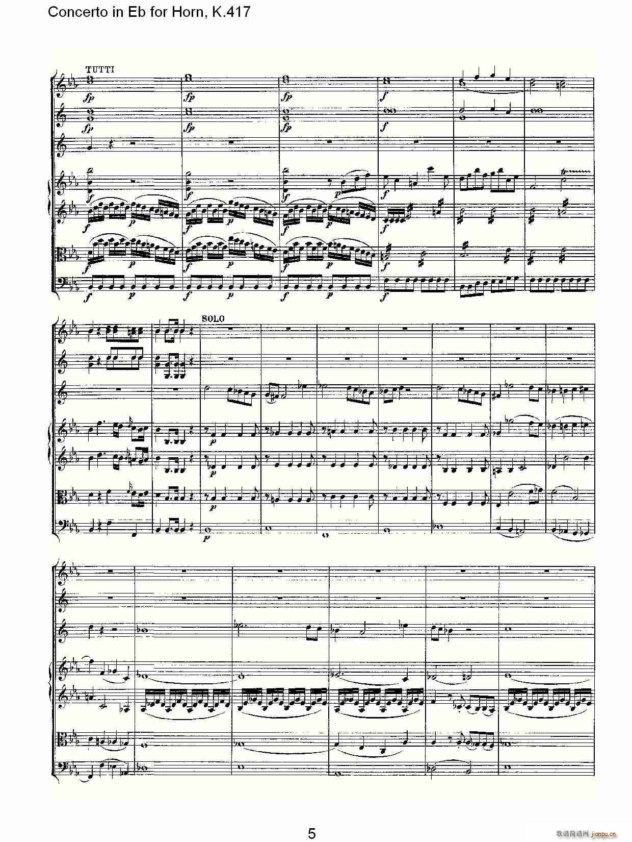 Concerto in Eb for Horn, K.417(ʮ�ּ�����)5