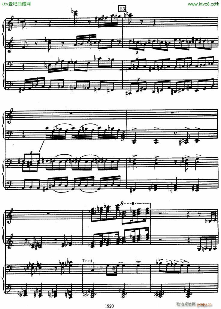 Honegger Symphony No 3 Liturgicheskaya 2 pianos ��(����V)9