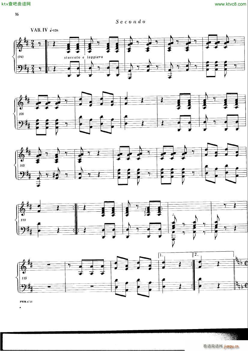 Chopin ekier variations in D(����V)14