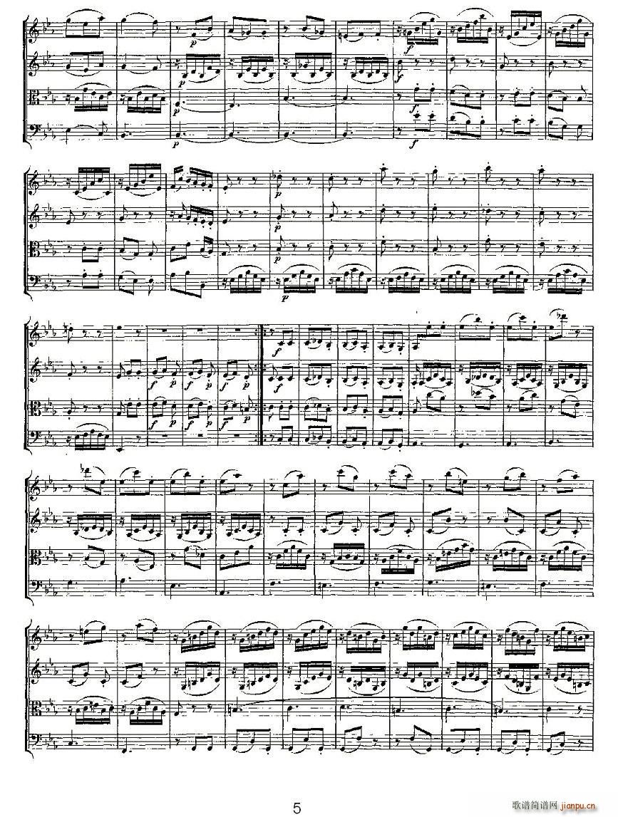 Quartet No 4 in C Major K 157 C���{�����Ҙ�(l�� )������(���V)5