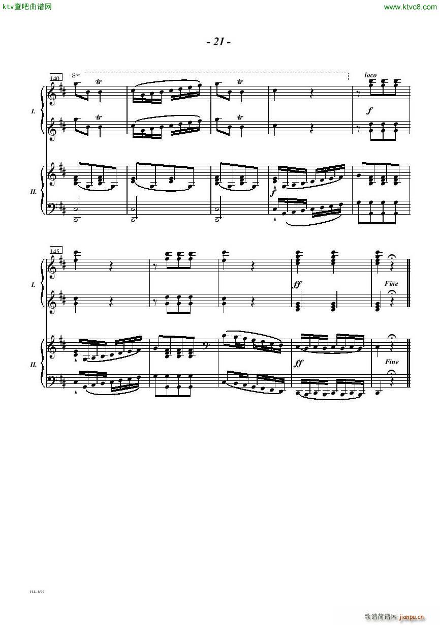 Diabelli Sonata Op33 For Two Pianos(����V)21