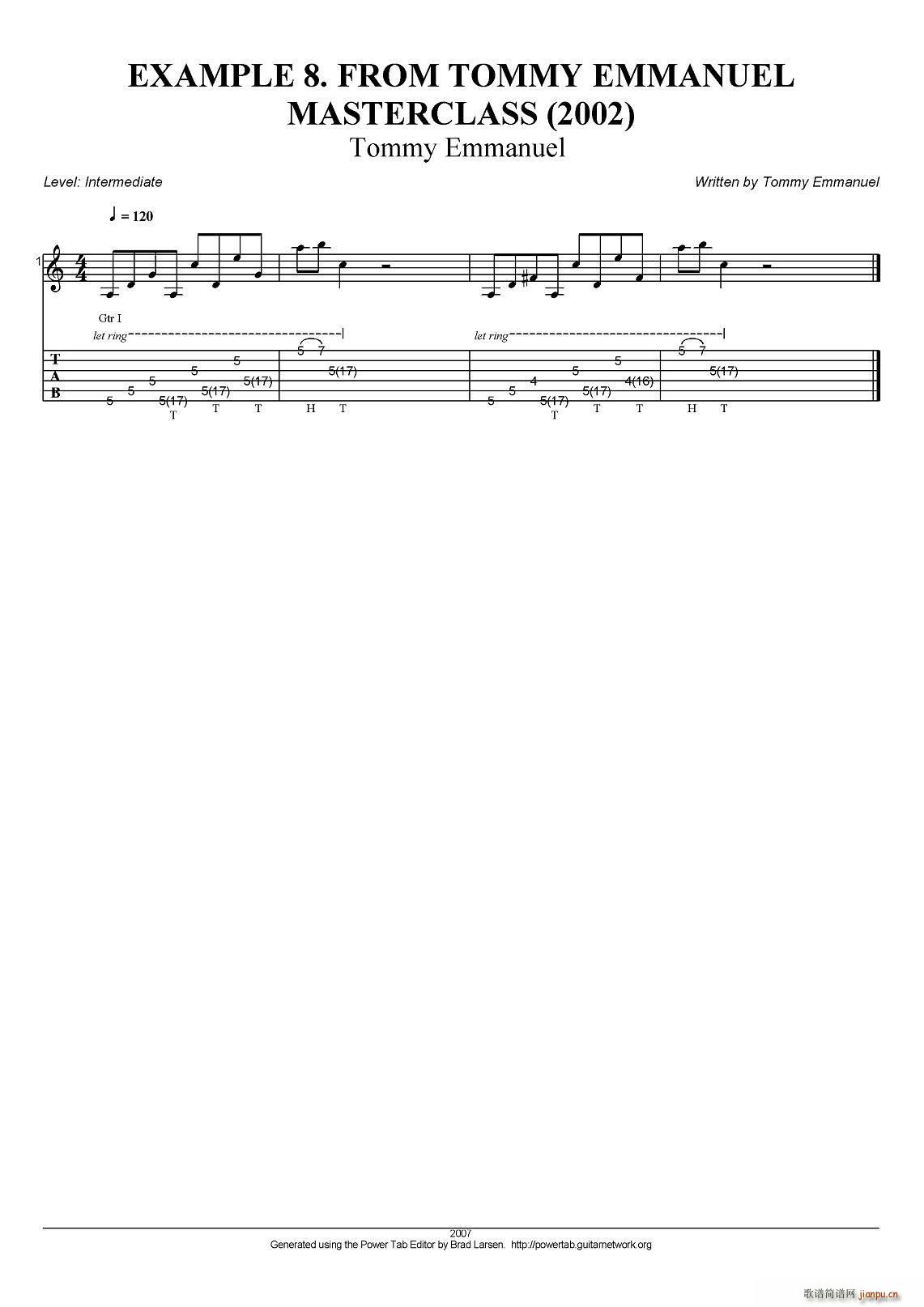 tommy emmanuel masterclass example 8 ָ������(�����V)1