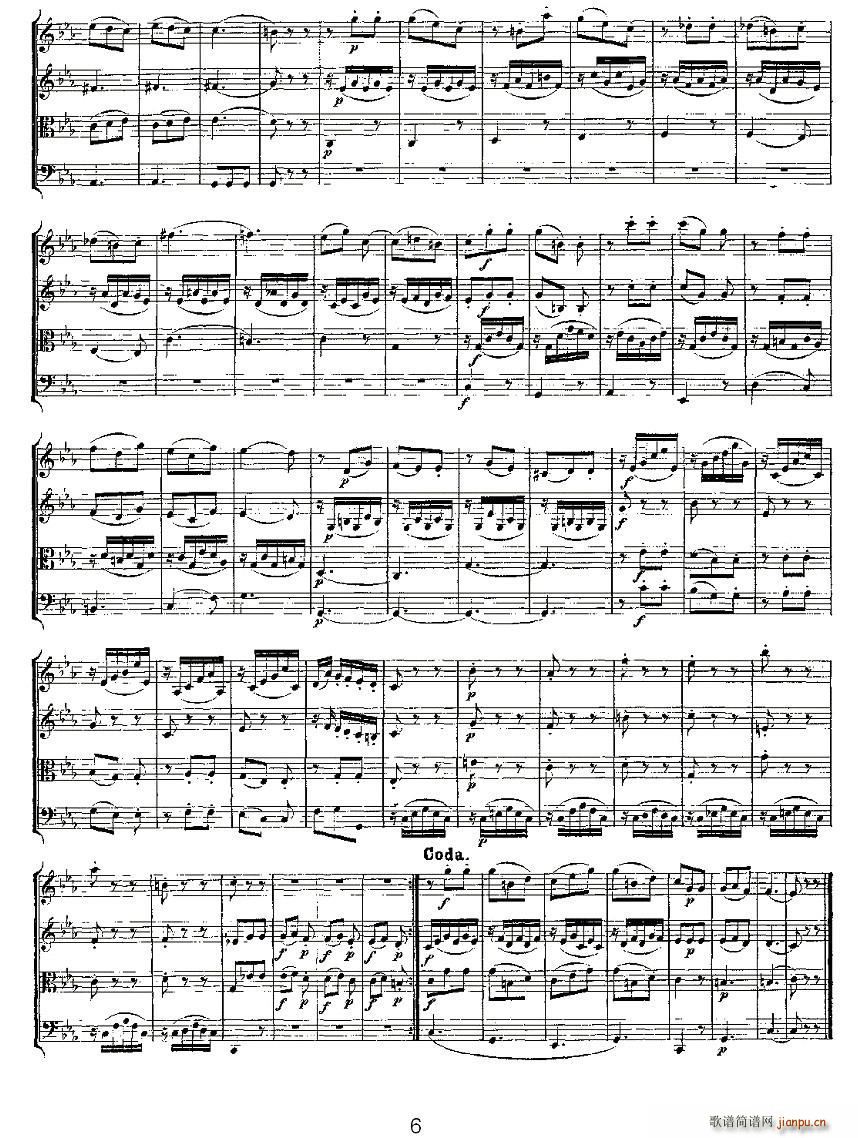 Quartet No 4 in C Major K 157 C���{�����Ҙ�(l�� )������(���V)6