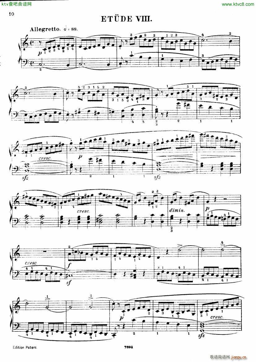 Henri Bertini 1798 1876 25 Easy Etudes Op 100(����V)11