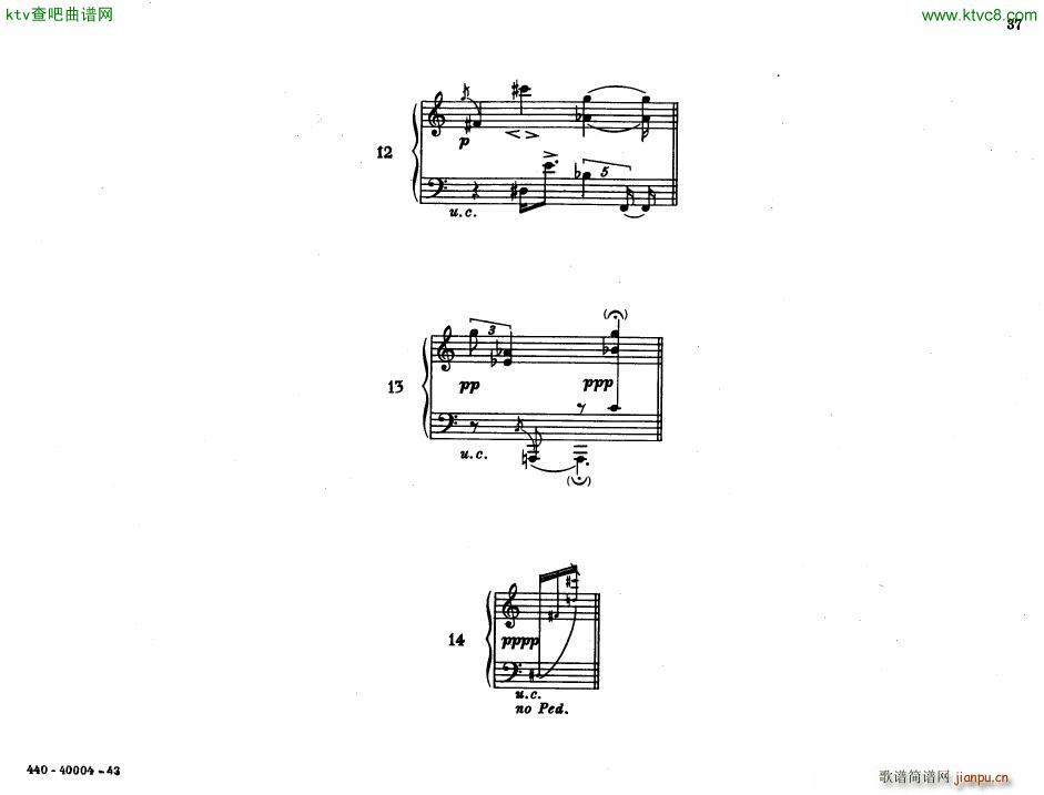 Bolcom 12 etudes for piano(����V)37
