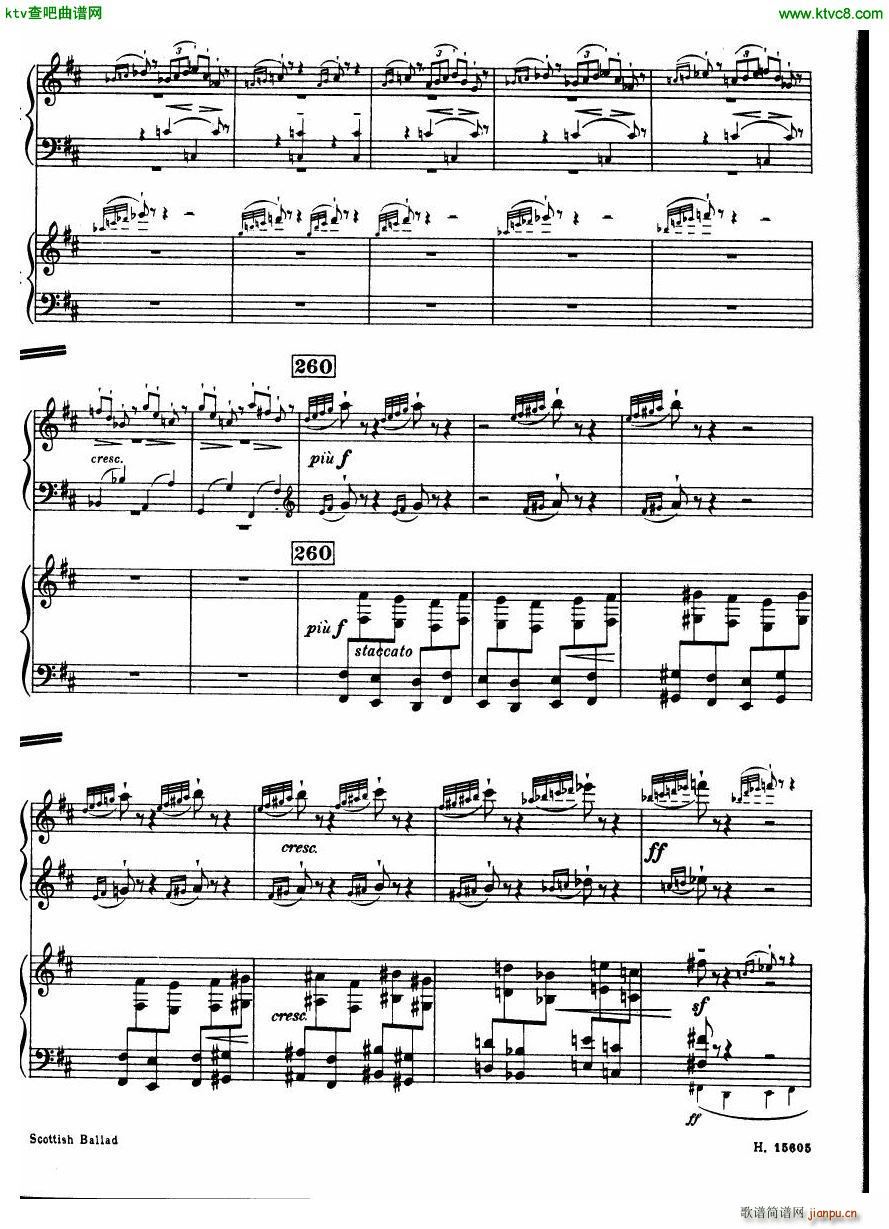 Britten Scottish Ballad op 26 arr for 2 pianos(����V)27