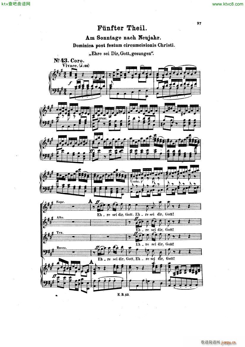 Bach JS BWV 248 Christmas Oratorio No 43(����V)1