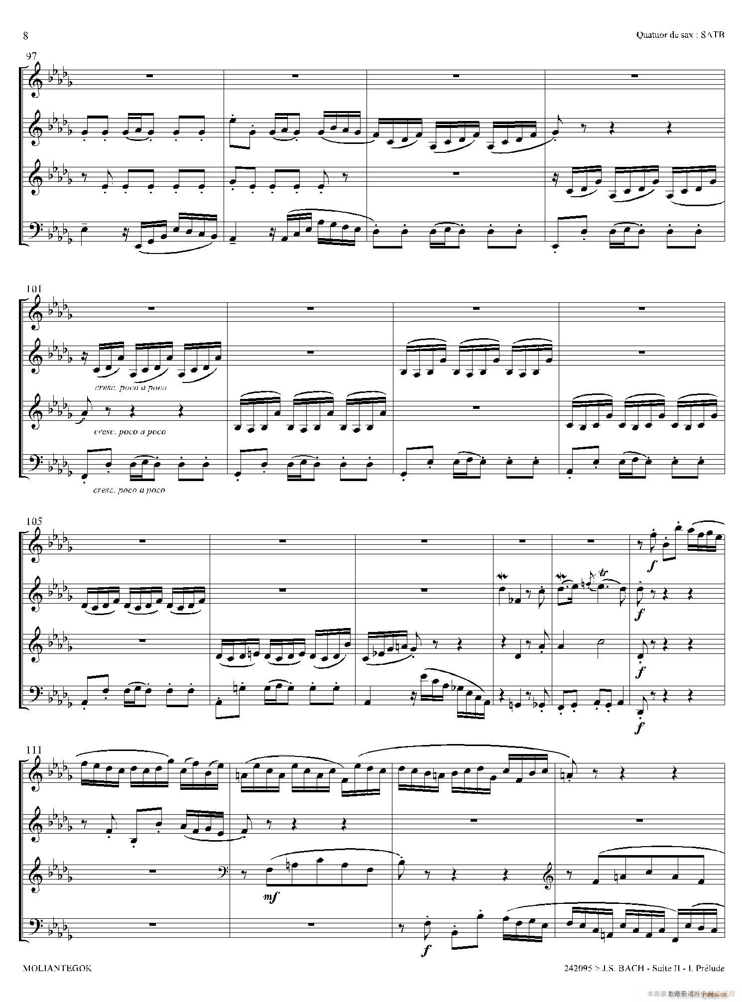 Suite anglaise No 2 BWV 807 �����M��֮�� ǰ���� ������(���V)7