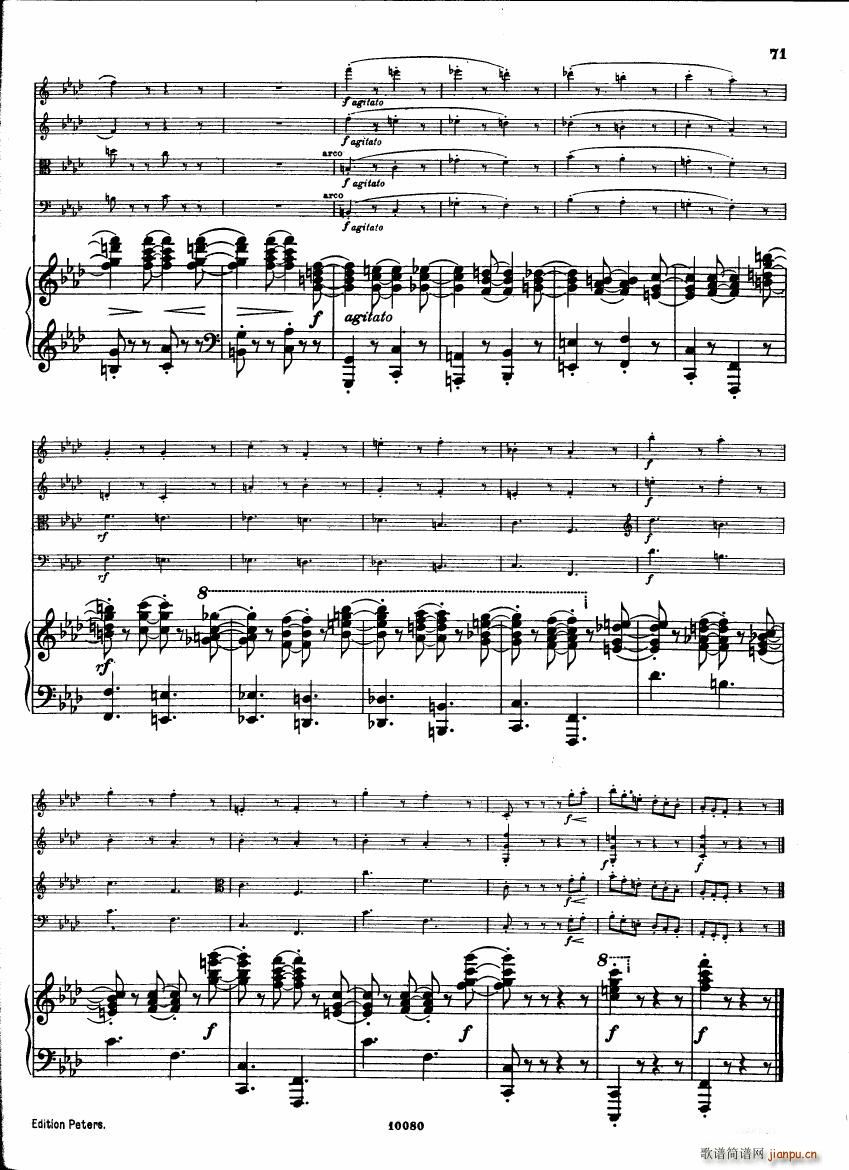 Brahms op 34 Piano Quintet f minor score ��(����V)28