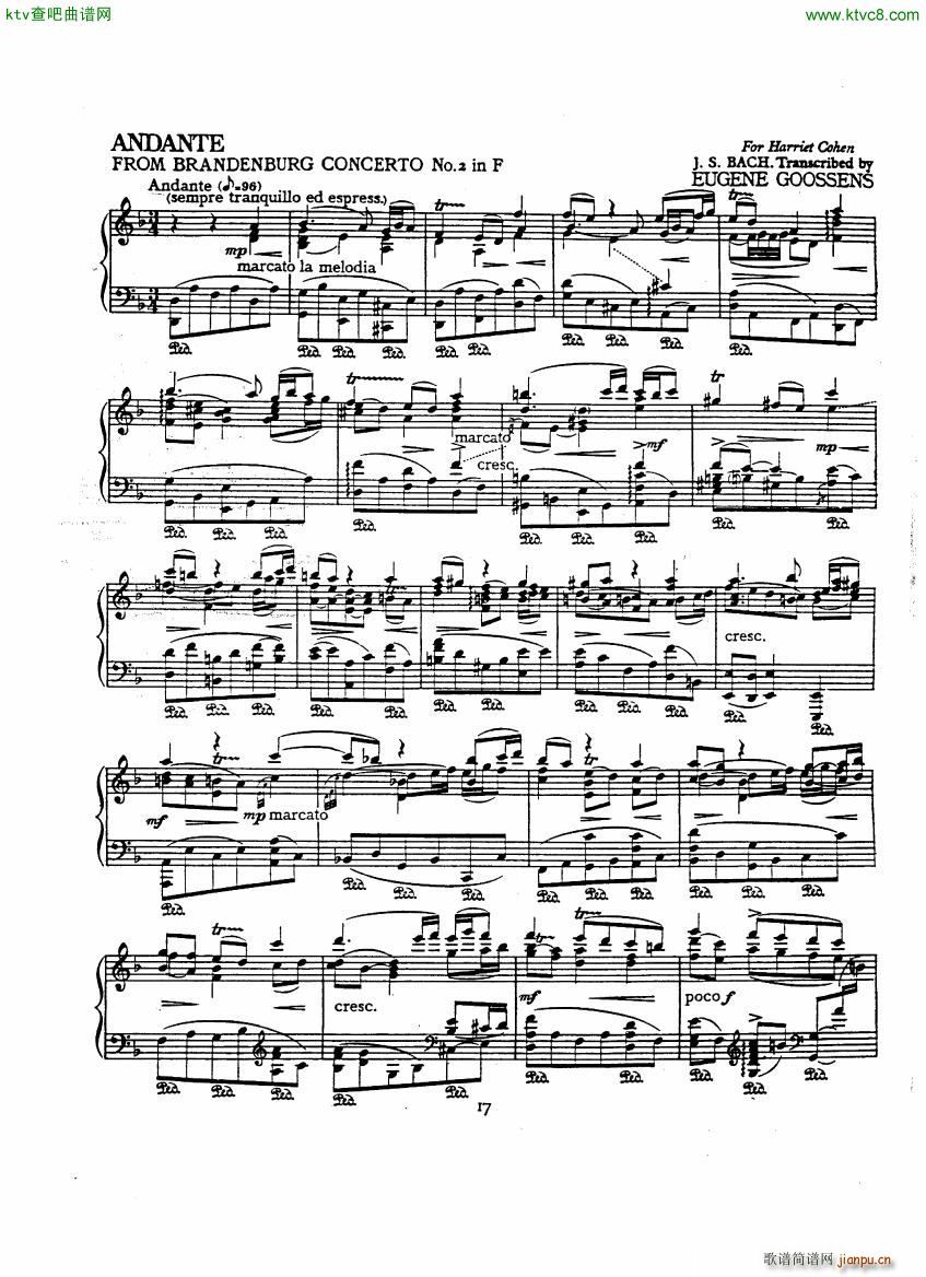 Bach JS A transcription book for Harriet Cohen(����V)20