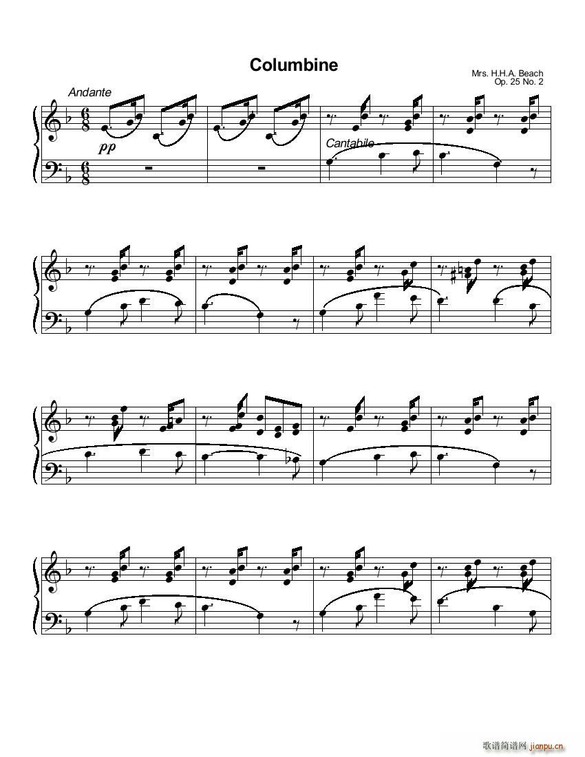 Beach Op 25 Columbine no 2(����V)1