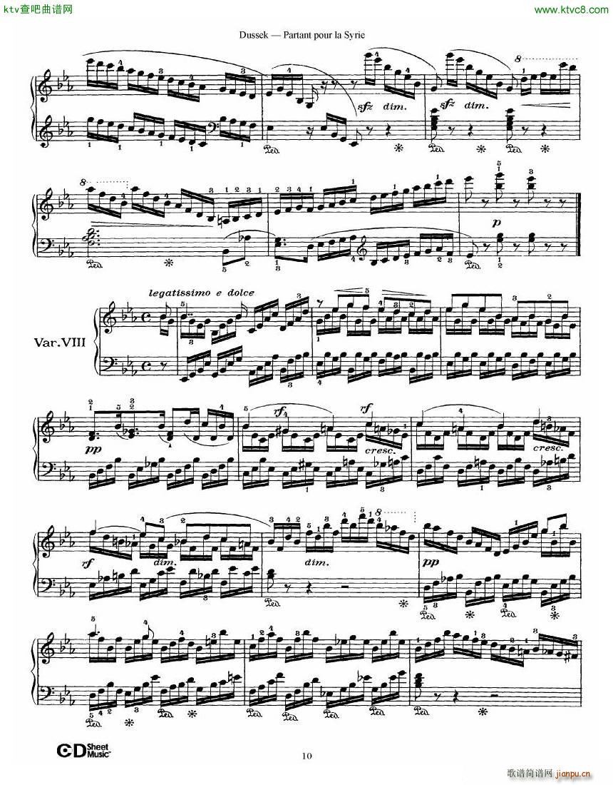 Dussek Partant Pour La Syrie(����V)10