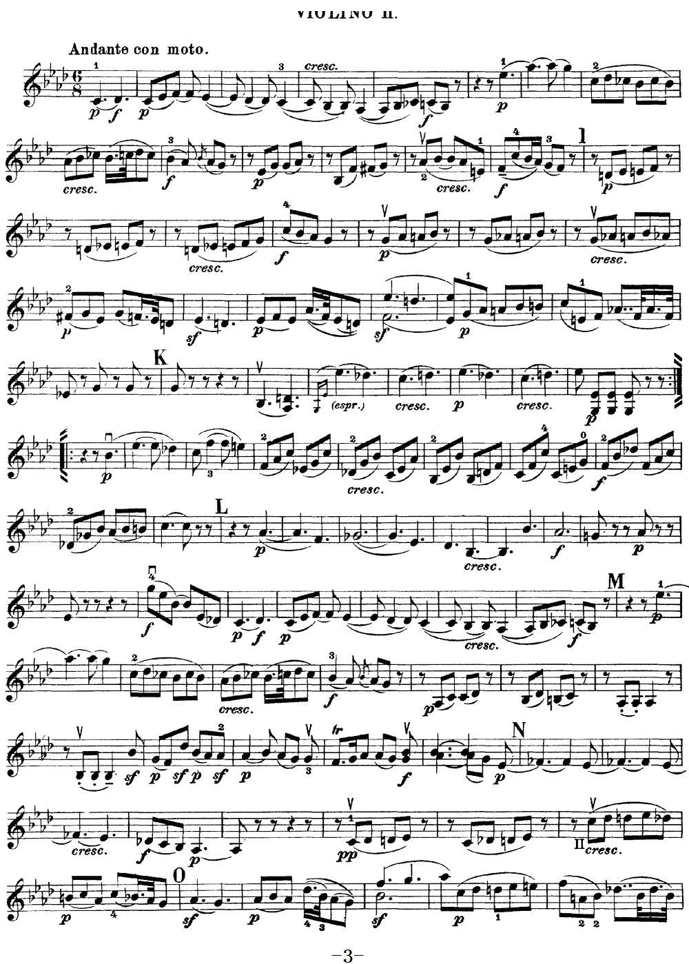 Mozart Quartet No 16 in Eb Major K 428 Violin 2(ʮ�ּ�����)3