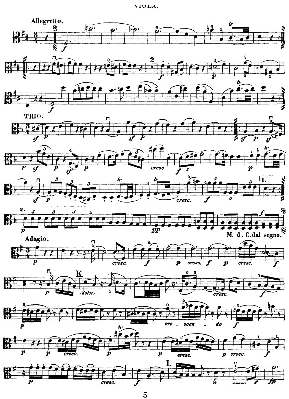 Mozart Quartet No 20 in D Major K 499 Viola(ʮ�ּ�����)5