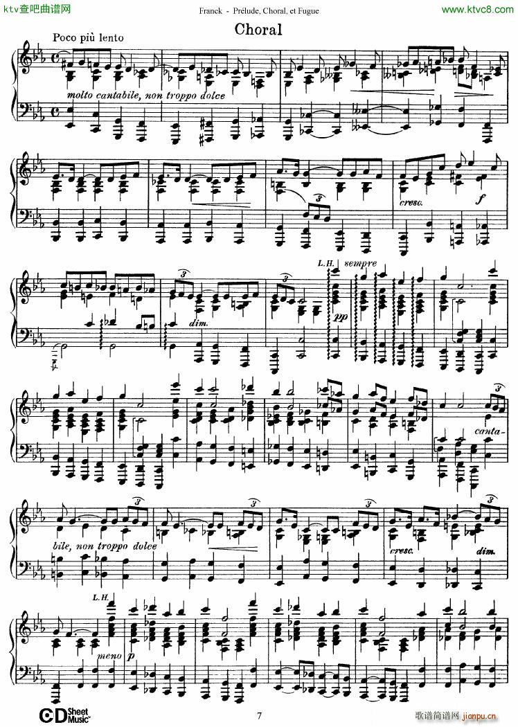 Franck Pr��lude Choral et Fugue(����V)7