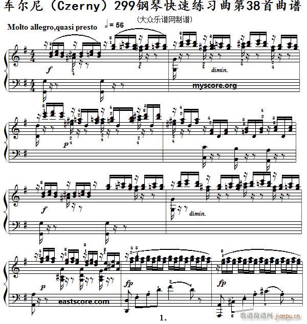 ܇(ch��)���� ��ٿ��پ����� Czerny 299 ��38�� ��������ʾ(����V)1