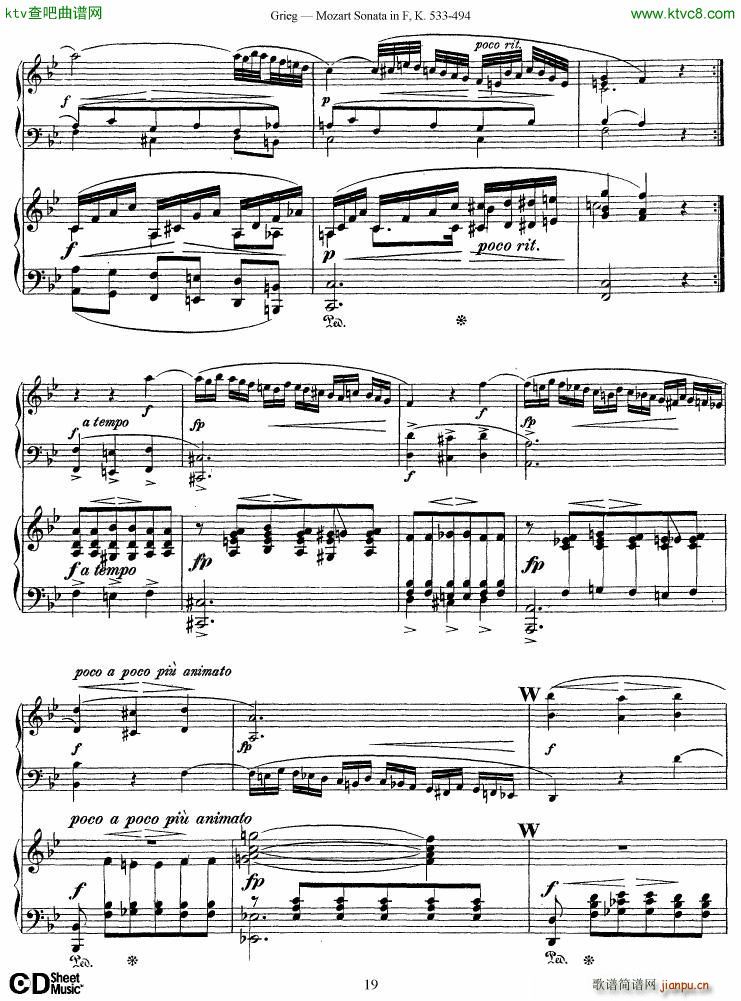 Grieg Sonata K 533 Mozart 2nd Piano Grieg(����V)19