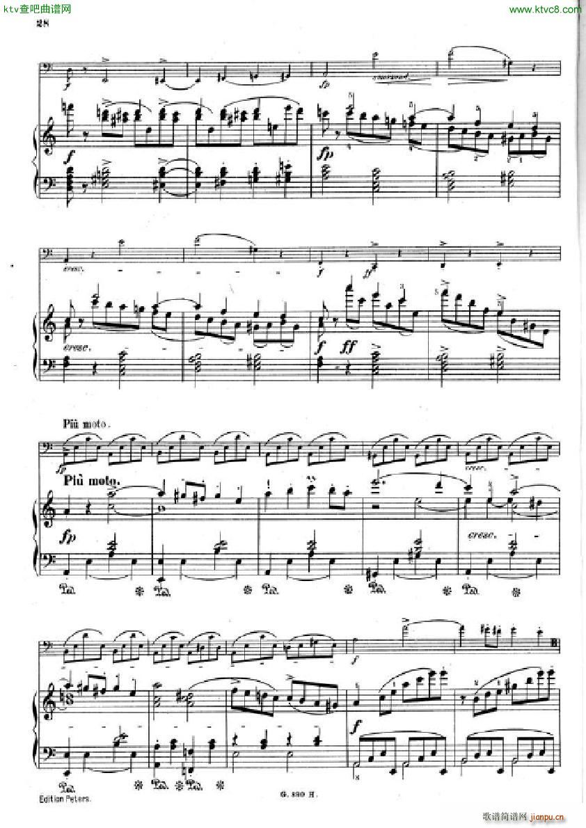 Hummel Sonata for cello and piano(����V)26