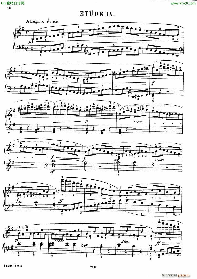 Henri Bertini 1798 1876 25 Easy Etudes Op 100(����V)13