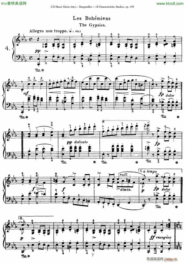 Burgmuller 18 characteristic studies op109(����V)7