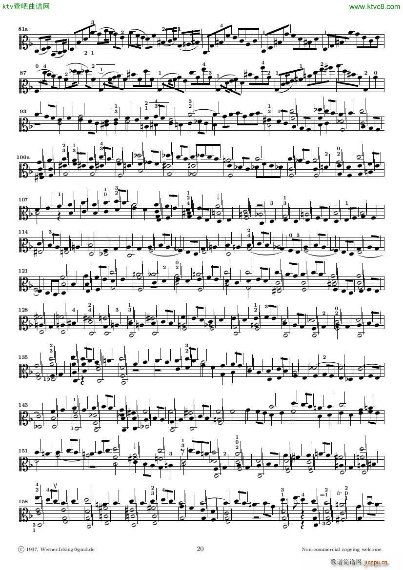 Bach JS BWV 1005 Sonata for Solo Violin in C(����V)14