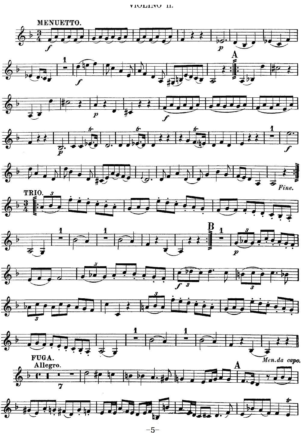 Mozart Quartet No 13 in D Minor K 173 Violin 2(ʮ�ּ�����)5