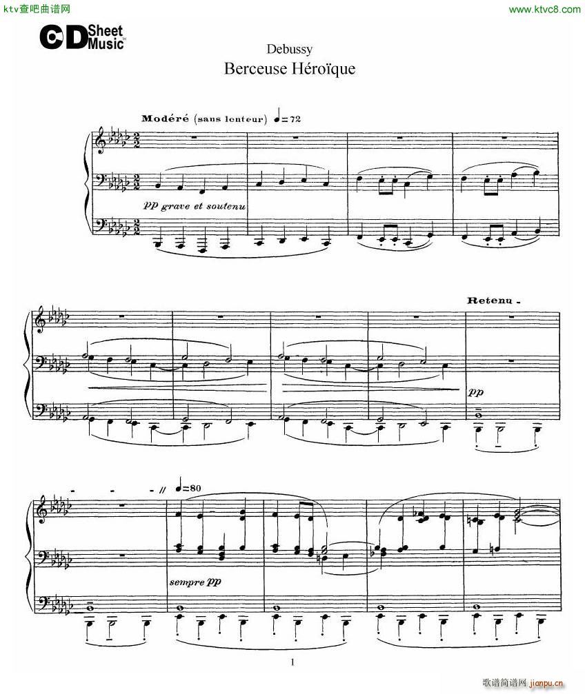 Debussy Berceuse H��ro que(����V)1