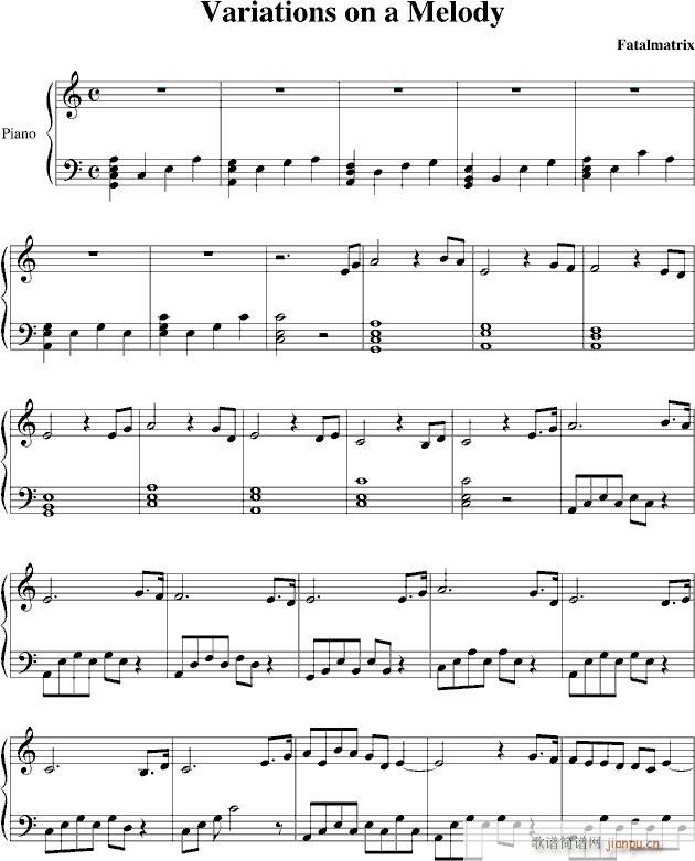 Variations on a Melody(����V)1