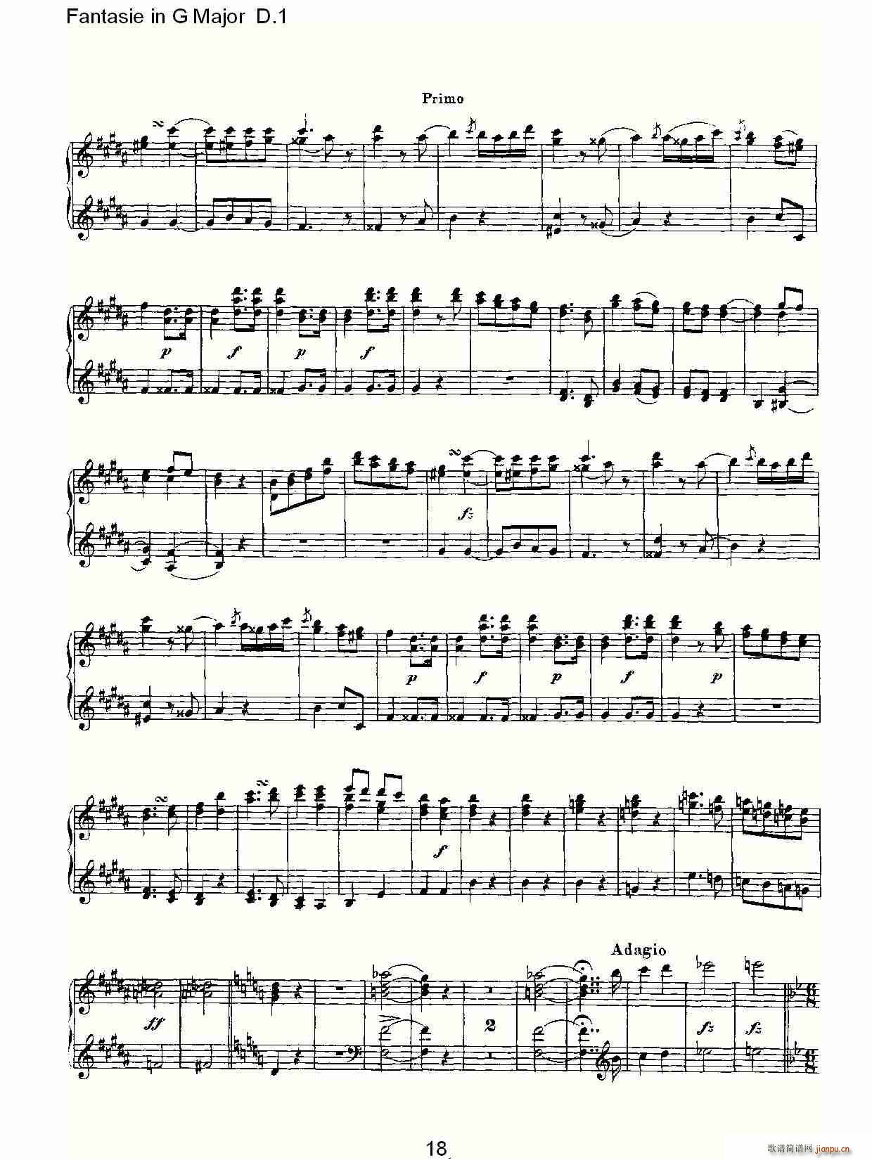 Fantasie in G Major D.1(ʮ�ּ�����)18