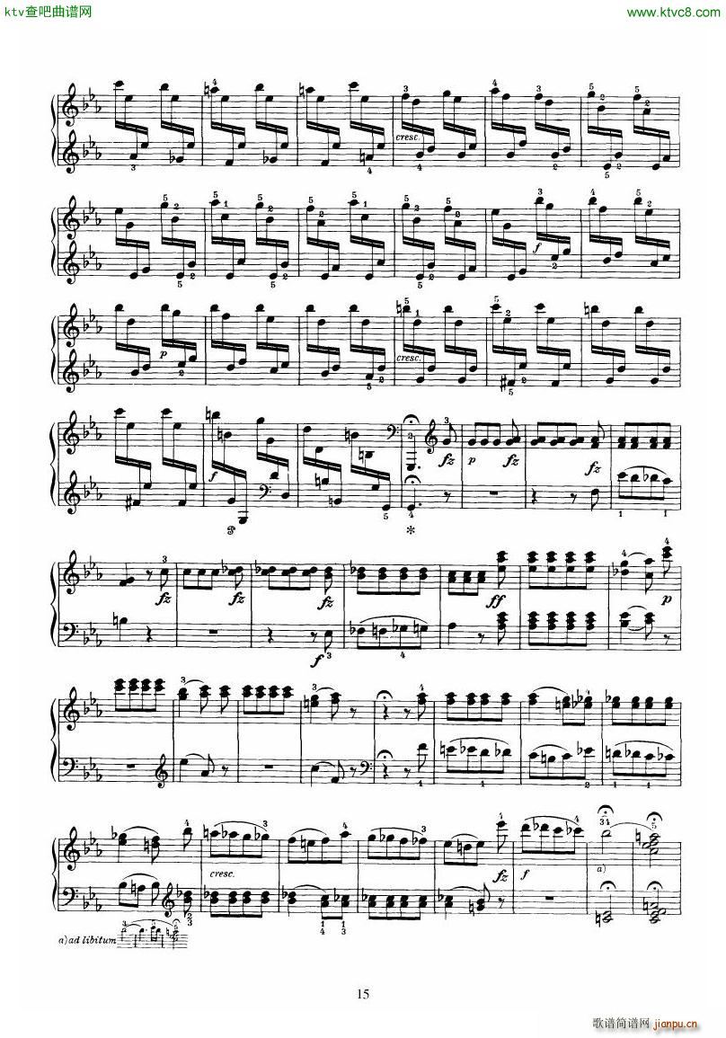 Piano Sonata No 52 in Eb(����V)15