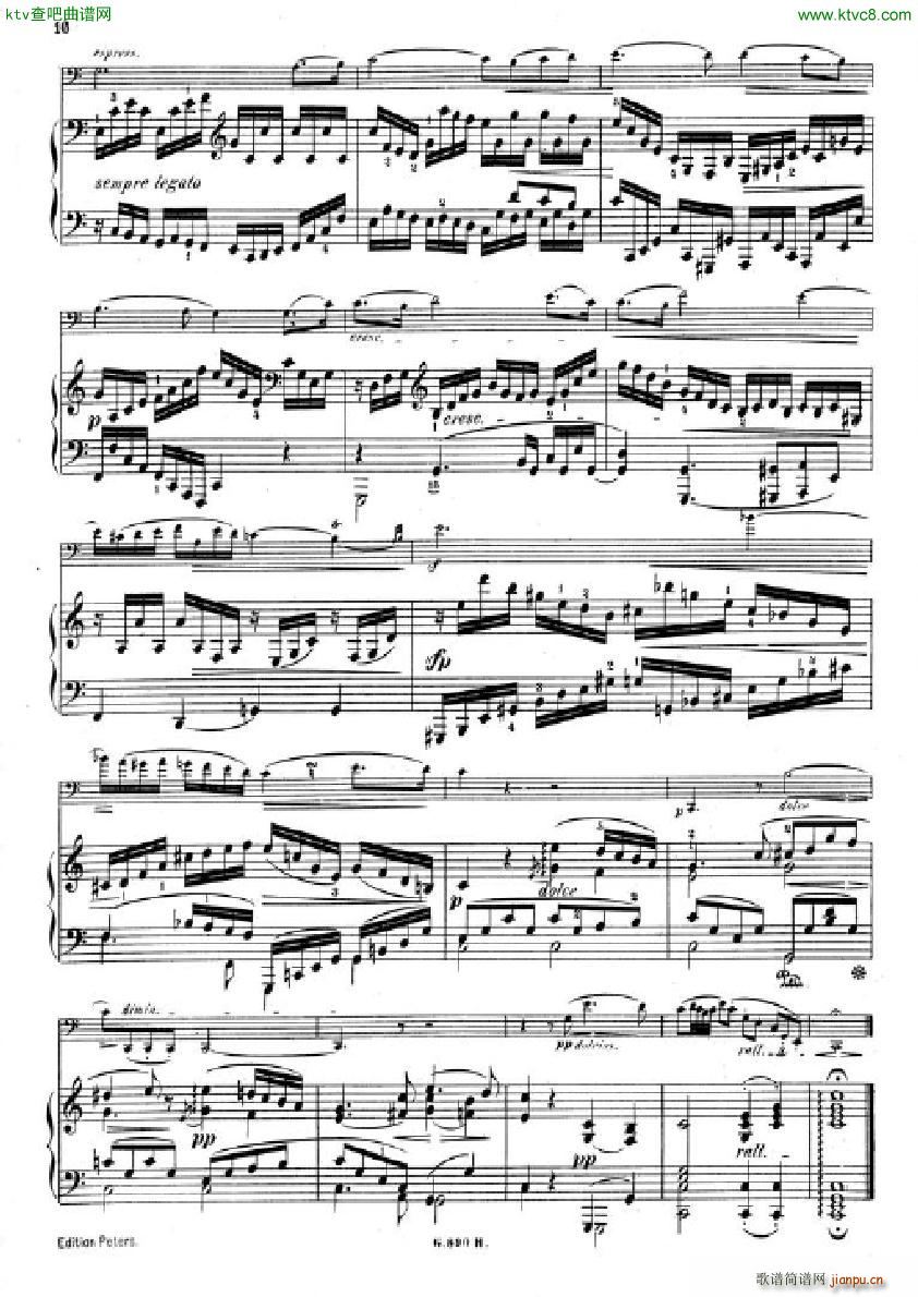 Hummel Sonata for cello and piano(����V)14