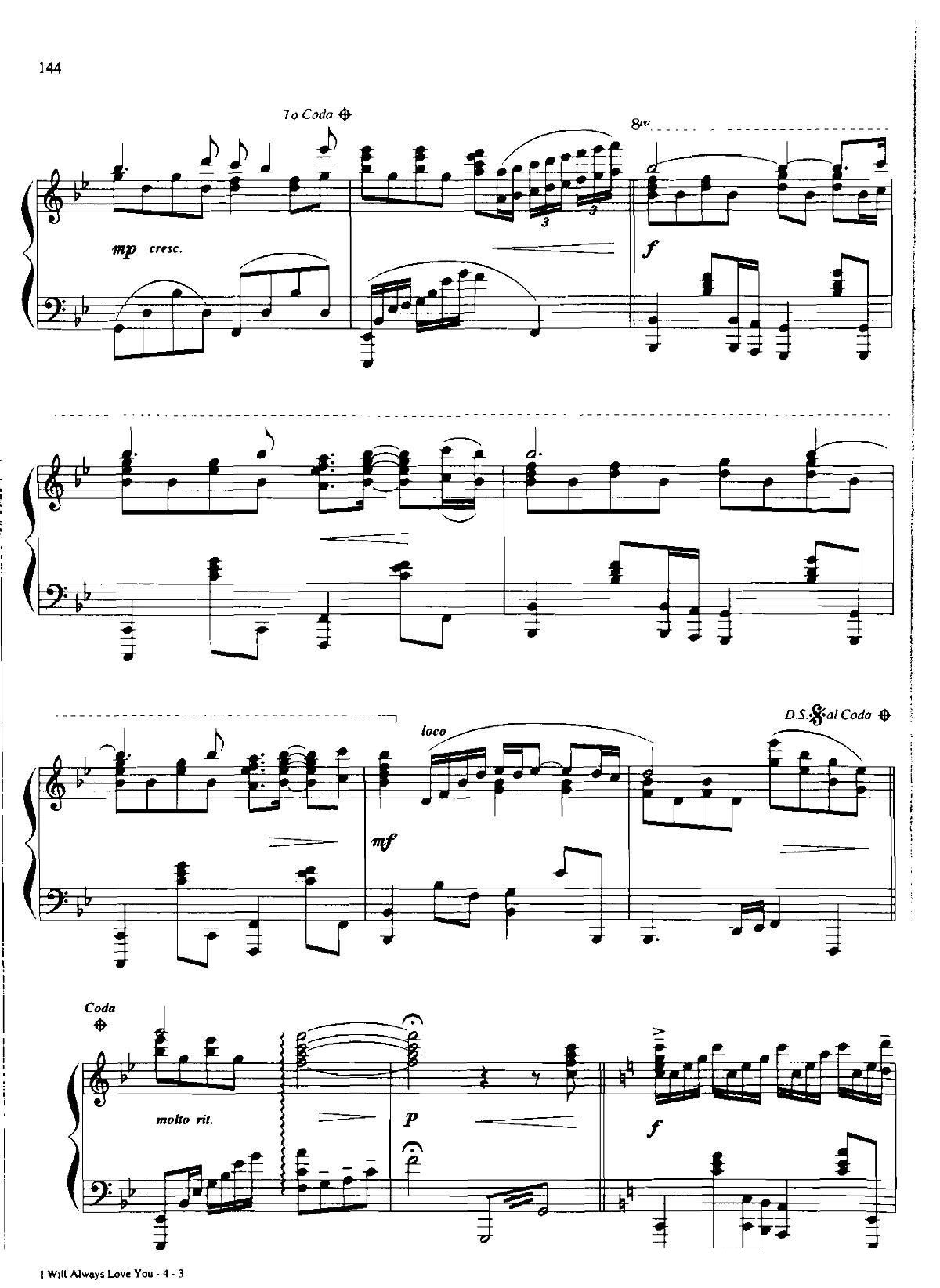 I WILL ALWAYS LOVK YOU Dan Coates �������{ ��(����V)3